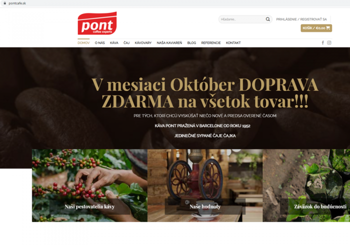 Кофейня Šálka kávy v Edene / Cafés Pont в Братиславе - сайт